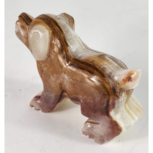 Marble Animal Figurine Dog Collectible Desk Mantel Home Decor Christmas Gift - Picture 5 of 10